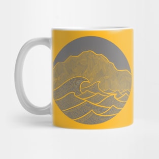 Mountain and Wave Mug